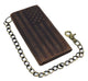 RFID Blocking Men's Biker Vintage Brown Genuine Leather Long Tri-fold Chain Wallet RFID1646HCH