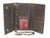 RFID Blocking Men's Biker Vintage Brown Genuine Leather Long Tri-fold Chain Wallet RFID1646HCH