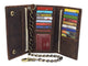 RFID Blocking Men's Biker Vintage Brown Genuine Leather Long Tri-fold Chain Wallet RFID1646HCH