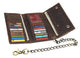 RFID Blocking Men's Biker Vintage Brown Genuine Leather Long Tri-fold Chain Wallet RFID1646HCH