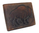 Western Design Genuine Leather RFID Blocking Cowboy Bifold Wallets for Men RFID53HTC