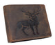 Western Design Genuine Leather RFID Blocking Cowboy Bifold Wallets for Men RFID53HTC