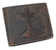 Western Design Genuine Leather RFID Blocking Cowboy Bifold Wallets for Men RFID53HTC