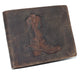 Western Design Genuine Leather RFID Blocking Cowboy Bifold Wallets for Men RFID53HTC