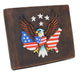 Western Design Genuine Leather RFID Blocking Cowboy Bifold Wallets for Men RFID53HTC
