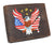 Western Design Genuine Leather RFID Blocking Cowboy Bifold Wallets for Men RFID53HTC