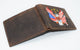 Western Design Genuine Leather RFID Blocking Cowboy Bifold Wallets for Men RFID53HTC