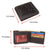 Men's Vintage Genuine Leather RFID Wallet with Military Tribute Design – 'Land of the Free, Because of the Brave' Engraving, Western Style RFID53HTC_LOB