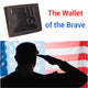 Men's Vintage Genuine Leather RFID Wallet with Military Tribute Design – 'Land of the Free, Because of the Brave' Engraving, Western Style RFID53HTC_LOB