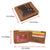 Men's Vintage Genuine Leather RFID Wallet with Military Tribute Design – 'Land of the Free, Because of the Brave' Engraving, Western Style RFID53HTC_LOB