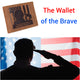 Men's Vintage Genuine Leather RFID Wallet with Military Tribute Design – 'Land of the Free, Because of the Brave' Engraving, Western Style RFID53HTC_LOB