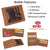 Men's Vintage Genuine Leather RFID Wallet with Military Tribute Design – 'Land of the Free, Because of the Brave' Engraving, Western Style RFID53HTC_LOB