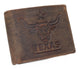 Western Design Genuine Leather RFID Blocking Cowboy Bifold Wallets for Men RFID53HTC