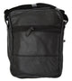Large Leather Cross Body Bag Shoulder Bag Organizer Multiple Pockets Black 130 0992-[Marshal wallet]- leather wallets