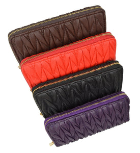 New Fashion Zip around Ladies Wallet 126 11876 8-[Marshal wallet]- leather wallets