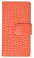 Croco Embossed Credit Card Holder with Snap 118 268