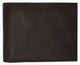 Genuine Leather Bifold 3 ID Windows Card Key Holder Wallet 1792