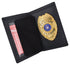 Marshal Genuine Leather Slim Bifold ID Money Badge Holder Wallet 2527TABK