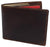 RFID611153RHU Men's Real Vintage Leather RFID Blocking Bifold Wallet Stylish Anti Theft Security With ID Window