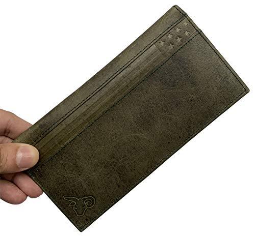 Leather Checkbook Cover For Men Women Checkbook Covers with Card Holde –  Borgasets