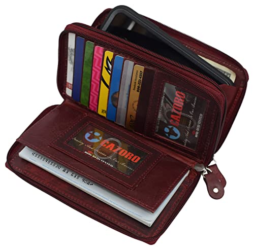 Wallet Women Leather Large,wallet Women Large Many Compartments