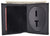 Bi-Fold Badge Holder Wallet, Shield Style with ID Window Leather, Black 2538TABK