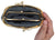 EW10-BIG/NEW WATERPROOF EEL SKIN LARGE DOUBLE COIN CHANGE PURSE WALLET-[Marshal wallet]- leather wallets
