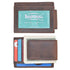Money Clip Slim Vintage Leather Wallet For Men Front Pocket RFID Blocking Card Holder With Rare Earth Magnets 910EHTC