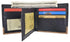 Men's Center Flap Double ID Bifold Premium Leather Wallet 402052