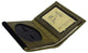 USA RFID Leather Slim Thin Bifold ID Money Wallet Oval Shape Badge Holder RFID2526HU