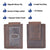 Money Clip Slim Vintage Leather Wallet For Men Front Pocket RFID Blocking Card Holder With Rare Earth Magnets 910EHTC