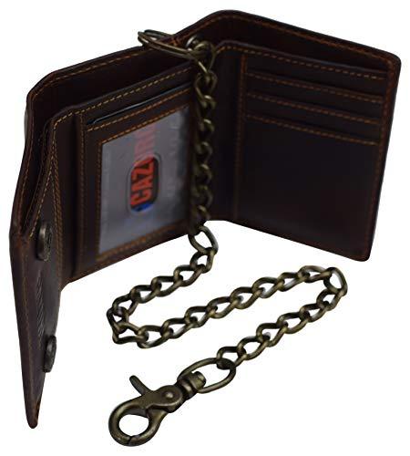 Mens Wallet With Chain: Skull Wings