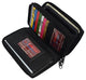 RFID59L4575 Women's RFID Blocking Double Zipper Smartphone Leather Wallet with Removable Checkbook Holder