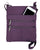 Women's Leather Mini Body Purse - Five Compartments, Adjustable Strap RM011