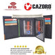 Leather Trifold RFID Blocking Wallet For Men With Flip Out ID Holder by Cazoro RFID611296