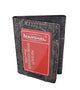 EW713/Waterproof Men's EeL Skin Leather Trifold ID Style Credit Card Holder ID Outside Wallet-[Marshal wallet]- leather wallets
