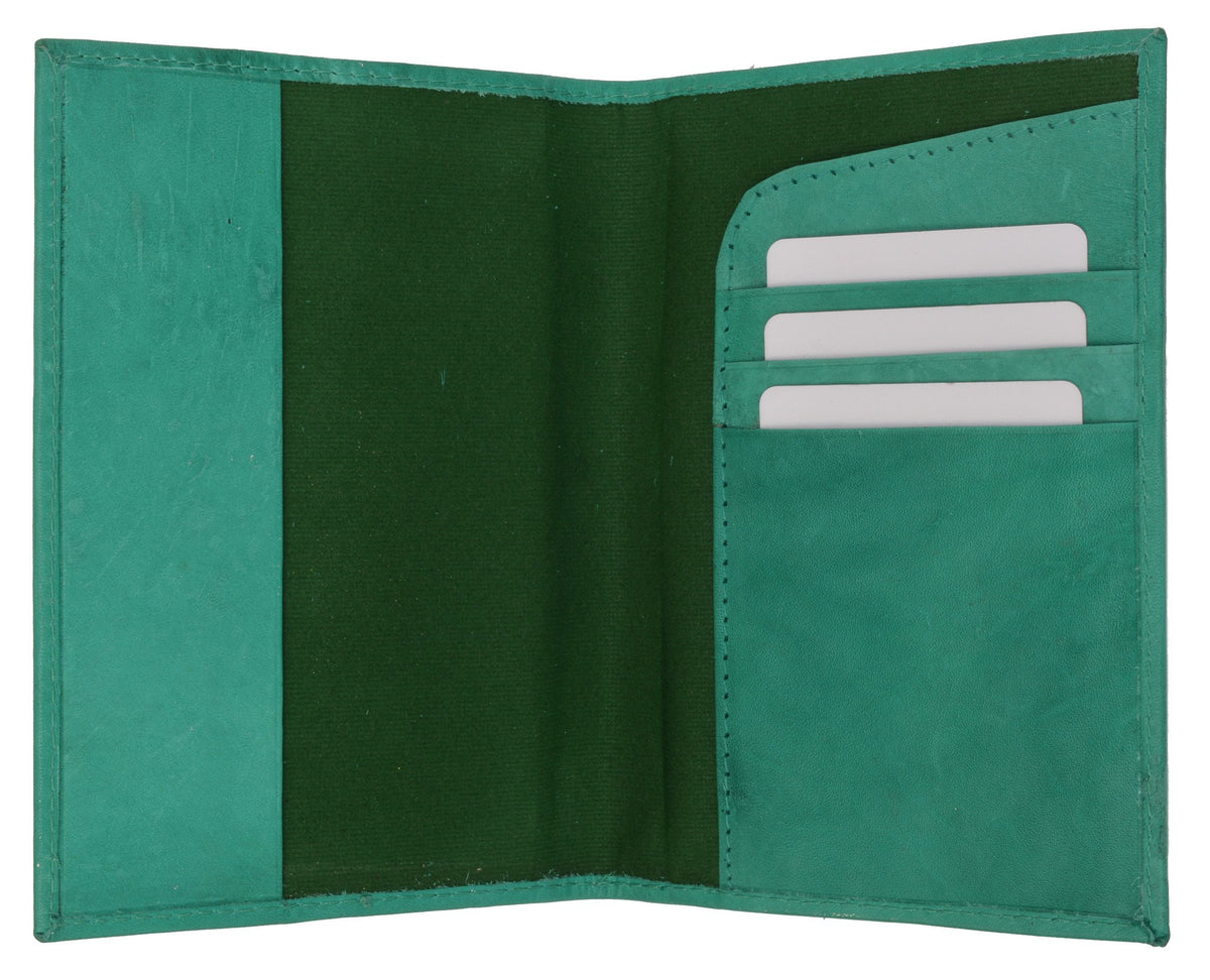 601CF USA-IMPRINT/Leather Passport wallet with Card holder – Marshalwallet