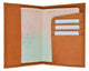 Leather Passport wallet with Card holder 601 CF IMPRINT-[Marshal wallet]- leather wallets