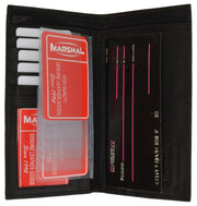 Marshal 100% Leather Bi-Fold Check Book Cover – Brown #156CF