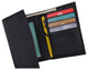 Men's Nylon Black Classic Trifold Credit Card ID Wallet with Leather Interior T55LI-[Marshal wallet]- leather wallets