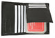 Marshal Leather Card Holder Wallet With Strap Button Closure - Women's (Black/Brown/Tan)