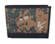 Men's RFID53/ Blocking Premium Leather Camouflage Bifold Wallet With Fixed Flip Up ID Window Camo Military Design-[Marshal wallet]- leather wallets