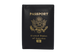 RFID520151BK Genuine Leather RFID International Travel Passport Holder with Vaccine Card Slot