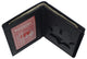 RFID2543 RFID Blocking 7 Point Start Badge Holder Genuine Leather Slim ID Wallet
