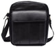 K132 Mens Crossbody Bag Genuine Leather Man Shoulder Handbag for iPad Tablets, Travel, Cycling, Hiking, Office, Business