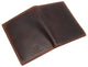 RFID610339RHU Vintage Leather Mens Slim Bifold Wallet RFID Blocking Credit Card Holder Wallets for Men