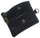 8101 CF Women Genuine Leather Triple Zipper Small Wallet Change Coin Purse Holder with Front Snap Pocket