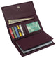 RFIDCN5575 Womens RFID Genuine Leather Wallet Clutch Zip Around Checkbook Organizer for Ladies