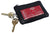 813 Genuine Leather Lightweight Zippered Minimalist Wallet with Clear ID Window with Key Ring