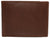 RFID0052BF RFID Blocking Bifold Vintage Buffalo Leather Wallet For Men with Center Flap ID